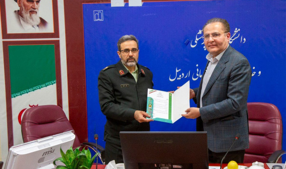 دیدار فرمانده انتظامی استان با رئیس دانشگاه علوم پزشکی اردبیل