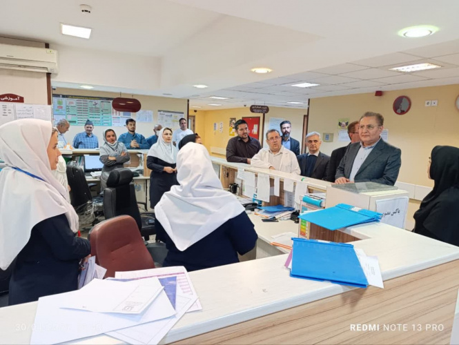 بازدید رئیس دانشگاه علوم پزشکی اردبیل از بیمارستان شهدای شهرستان پارس آباد