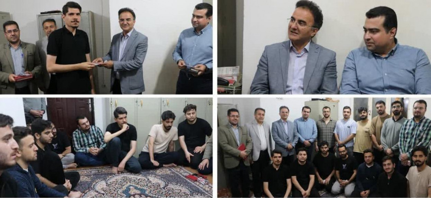 بازدید از سرای دانشجویی پسرانه شهید چمران و انتخاب اتاق نمونه در این خوابگاه